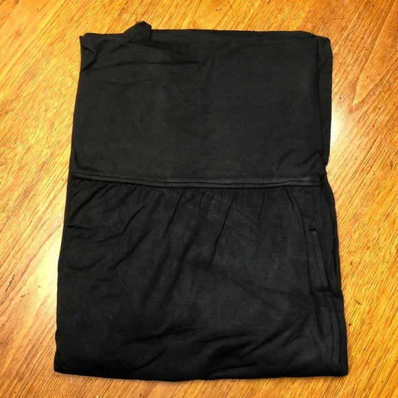 Edge by Jen Rade Petite Knit Wide Leg Foldover Waist Pants NWT 2XP Black A256662 - Picture 6 of 11